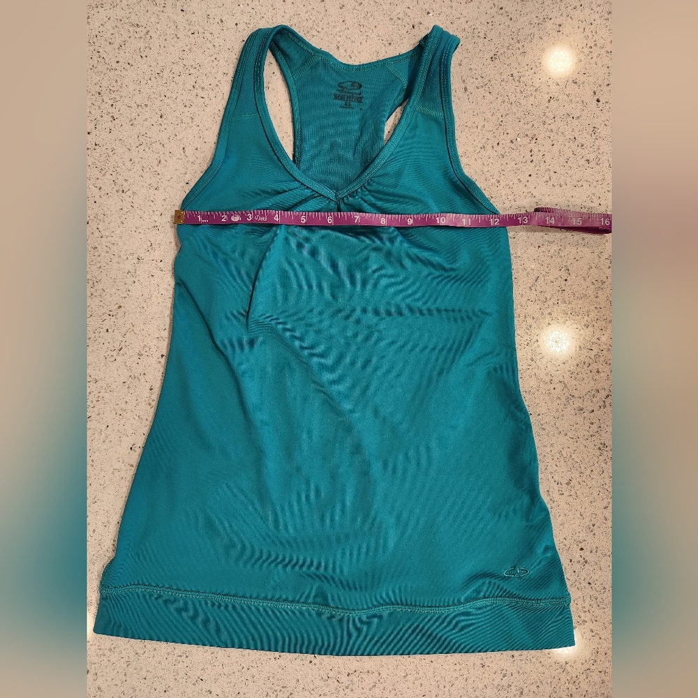 Teal Champion workout tank XS - Picture 3 of 4